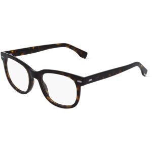 Safilo GmbH Boss 1444/N Herren-Brille inkl. Gläser Vollrand Quadratisch Acetat-Gestell 52/20/145, Havanna
