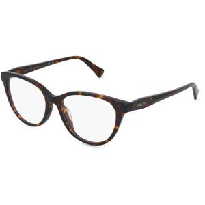 Luxottica Fashion Brillen Vertriebs GmbH Ralph Lauren RA7198U Damen-Brille inkl. Gläser Vollrand Butterfly Acetat-Gestell 53/16/145, Havanna