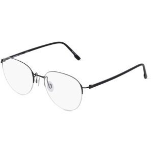 DE RIGO Vision D.A.CH. GmbH Rodenstock 7140 Unisex-Brille inkl. Gläser Vollrand Rund Metall-Gestell 52/18/140, Schwarz
