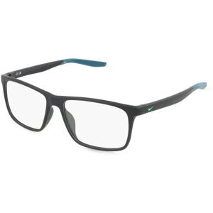 Marchon Germany GmbH Nike 7116 Unisex-Brille inkl. Gläser Vollrand Quadratisch Kunststoff-Gestell 56/15/140, Schwarz