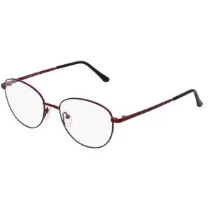 Zhangzhou Agilton Optical Co., Ltd. Fielmann MC 603 CL Damen-Brille inkl. Gläser Vollrand Oval Edelstahl-Gestell 51/17/135, Rot