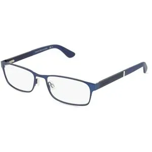 Safilo GmbH Tommy Hilfiger Eyewear TH 1479 Herren-Brille inkl. Gläser Vollrand Quadratisch Metall-Gestell 54/17/145, Blau