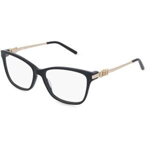 DE RIGO Vision D.A.CH. GmbH Escada VESG25 Damen-Brille inkl. Gläser Vollrand Quadratisch Kunststoff-Gestell 54/15/140, Schwarz