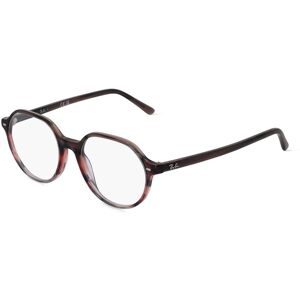 Luxottica Fashion Brillen Vertriebs GmbH Ray-Ban RX5395 Unisex-Brille inkl. Gläser Vollrand Rund Acetat-Gestell 49/18/140, Braun