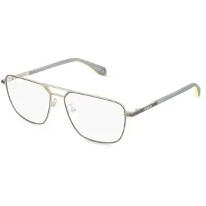 Marcolin Deutschland GmbH Adidas Originals OR5069 Unisex-Brille inkl. Gläser Vollrand Quadratisch Metall-Gestell 56/15/145, Grau