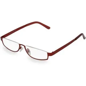 Wenzhou Bada Optical Co. , LTD Fielmann BD 367 MOD HALF FA Damen-Brille inkl. Gläser Halbrand Halb Edelstahl-Gestell 51/15/140, Rot