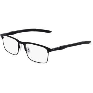 Kering Eyewear Spa Puma PU0380O Unisex-Brille inkl. Gläser Vollrand Quadratisch Metall-Gestell 55/18/140, Schwarz