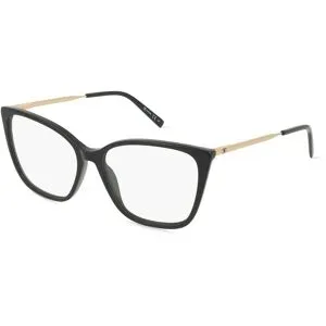 Safilo GmbH Missoni MMI 0123 Damen-Brille inkl. Gläser Vollrand Quadratisch Acetat-Gestell 54/15/145, Schwarz