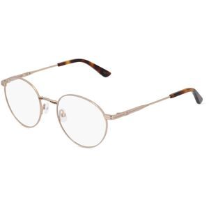Marchon Germany GmbH Calvin Klein CK22117 Unisex-Brille inkl. Gläser Vollrand Panto Metall-Gestell 51/20/145, Gold