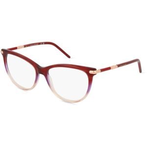 Marchon Germany GmbH Longchamp LO2727 Unisex-Brille inkl. Gläser Vollrand Cat Eye Acetat-Gestell 53/15/140, Rot