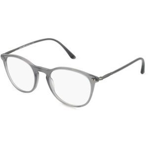 Luxottica Fashion Brillen Vertriebs GmbH Giorgio Armani 0AR7125 Herren-Brille inkl. Gläser Vollrand Panto Acetat-Gestell 50/20/145, Grau