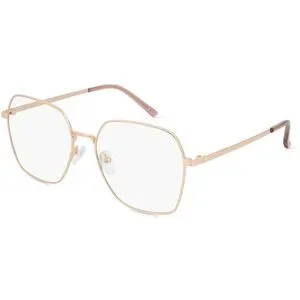 Wenzhou Bada Optical Co. , LTD Fielmann BD 558 FA SOFIA Damen-Brille inkl. Gläser Vollrand Geometrisch Edelstahl-Gestell 57/17/145, Pink