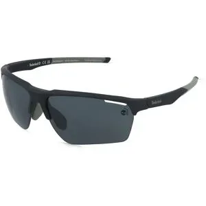 Marcolin Deutschland GmbH Timberland TB00068 Herren-Sonnenbrille Halbrand Eckig Kunststoff-Gestell, Schwarz