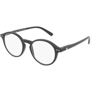 Optim OKIDOKI SAMMY Reader Unisex-Fertiglesebrille Vollrand Panto Kunststoff-Gestell, Schwarz