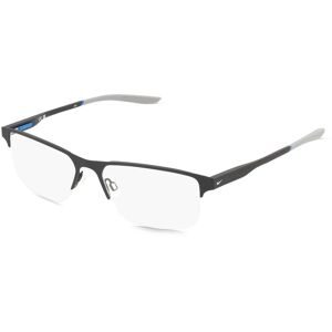 Marchon Germany GmbH Nike 8045 Unisex-Brille inkl. Gläser Vollrand Quadratisch Edelstahl-Gestell 57/17/140, Schwarz