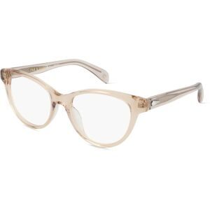 Safilo GmbH Rag & Bone RNB3048 Damen-Brille inkl. Gläser Vollrand Butterfly Acetat-Gestell 51/18/135, Beige