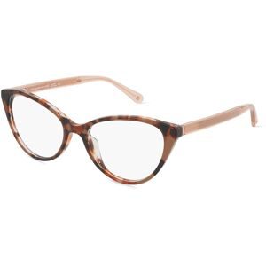 Safilo GmbH Kate Spade NOVALEE Damen-Brille inkl. Gläser Vollrand Butterfly Acetat-Gestell 52/17/140, Havanna