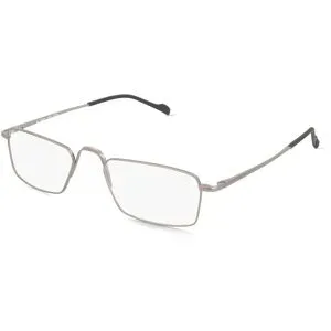 Stepper Eyewear LTD. Fielmann COMFORT 132 FLEX CL KNUT Herren-Brille inkl. Gläser Vollrand Halb Beta Titan-Gestell 54/20/145, Grau