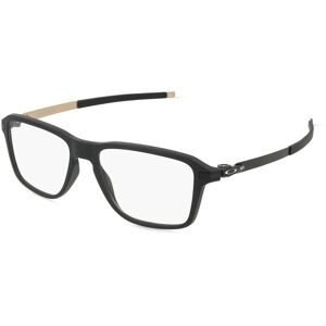 Luxottica Fashion Brillen Vertriebs GmbH Oakley OX8166 Herren-Brille inkl. Gläser Vollrand Quadratisch Kunststoff-Gestell 54/16/140, Schwarz