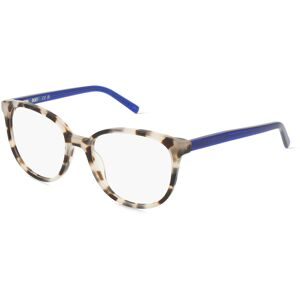 Marchon Germany GmbH DKNY DK5059 Unisex-Brille inkl. Gläser Vollrand Rund Acetat-Gestell 51/17/135, Weiß