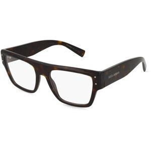 Luxottica Fashion Brillen Vertriebs GmbH Dolce&Gabbana 0DG3384 Herren-Brille inkl. Gläser Vollrand Quadratisch Acetat-Gestell 54/19/145, Havanna