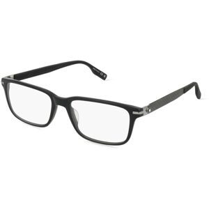 Kering Eyewear Spa Montblanc MB0252O Unisex-Brille inkl. Gläser Vollrand Quadratisch Acetat-Gestell 56/18/145, Schwarz