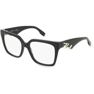 Marchon Germany GmbH Karl Lagerfeld KL6170 Unisex-Brille inkl. Gläser Vollrand Quadratisch Acetat-Gestell 53/17/140, Schwarz
