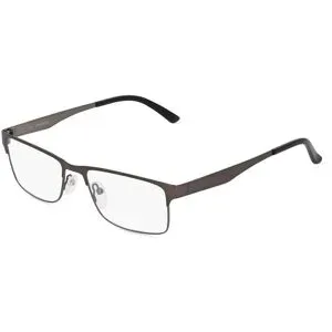 Optic Prima HK Fielmann OPH 9943 CL Herren-Brille inkl. Gläser Vollrand Quadratisch Metall-Gestell 53/17/140, Grau