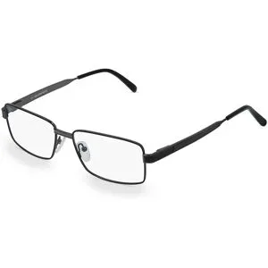 Optic Prima HK Fielmann OPH 9780 FLEX CL Herren-Brille inkl. Gläser Vollrand Quadratisch Metall-Gestell 55/16/140, Schwarz