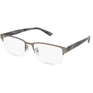 Luxottica Fashion Brillen Vertriebs GmbH Emporio Armani EA1129 Herren-Brille inkl. Gläser Halbrand Quadratisch Metall-Gestell 55/18/145, Silber
