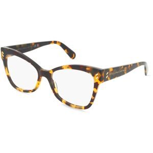 Thélios Stella McCartney SC50037I Unisex-Brille inkl. Gläser Vollrand Butterfly Acetat-Gestell 55/17/140, Havanna