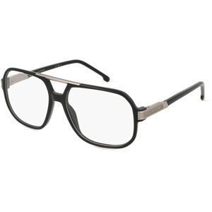 Safilo GmbH Carrera 1134 Damen-Brille inkl. Gläser Vollrand Quadratisch Kunststoff-Gestell 57/16/145, Schwarz