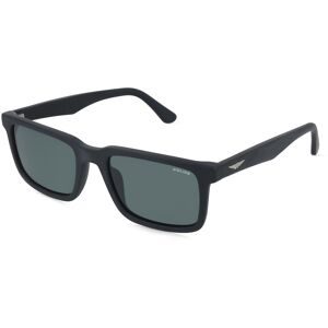 DE RIGO Vision D.A.CH. GmbH Police SPLP21E Herren-Sonnenbrille Vollrand Quadratisch Kunststoff-Gestell, Schwarz