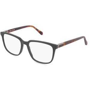 Safilo GmbH fossil 7173 Herren-Brille inkl. Gläser Vollrand Quadratisch Acetat-Gestell 53/17/145, Schwarz