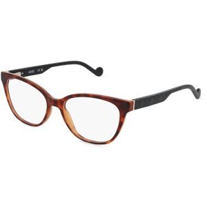 Marchon Germany GmbH Liu Jo LJ2758 Unisex-Brille inkl. Gläser Vollrand Butterfly Acetat-Gestell 52/16/140, Havanna