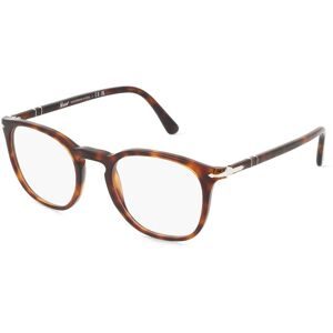 Luxottica Fashion Brillen Vertriebs GmbH Persol 0PO3318V Unisex-Brille inkl. Gläser Vollrand Panto Acetat-Gestell 51/21/145, Havanna