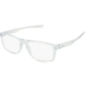 Luxottica Fashion Brillen Vertriebs GmbH Oakley OX8178 RAFTER Herren-Brille inkl. Gläser Vollrand Quadratisch Kunststoff-Gestell 55/18/142, Transparent