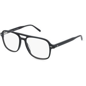 Safilo GmbH Tommy Hilfiger TH 2188 Herren-Brille inkl. Gläser Vollrand Pilot Acetat-Gestell 46/16/150, Schwarz