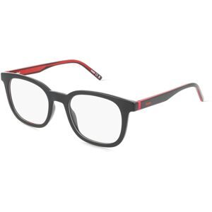 Safilo GmbH Hugo HG 1315 Herren-Brille inkl. Gläser Vollrand Eckig Kunststoff-Gestell 50/20/145, Schwarz