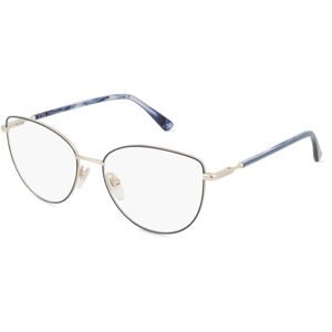 DE RIGO Vision D.A.CH. GmbH Nina Ricci NRIVNR294 Unisex-Brille inkl. Gläser Vollrand Butterfly Metall-Gestell 54/16/135, Gold