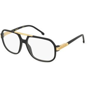 Safilo GmbH Carrera 1134 Damen-Brille inkl. Gläser Vollrand Quadratisch Kunststoff-Gestell 57/16/145, Schwarz