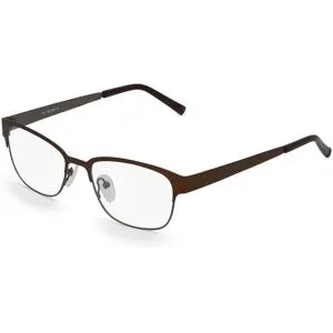 Suncute Industries Co., Ltd. Fielmann MC 469 CL Damen-Brille inkl. Gläser Vollrand Quadratisch Edelstahl-Gestell 51/17/140, Braun