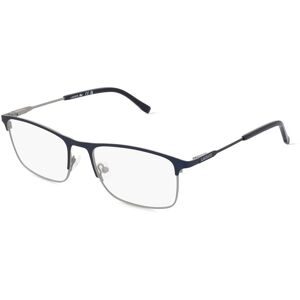 Marchon Germany GmbH Lacoste L2252 Unisex-Brille inkl. Gläser Vollrand Quadratisch Metall-Gestell 54/18/145, Blau