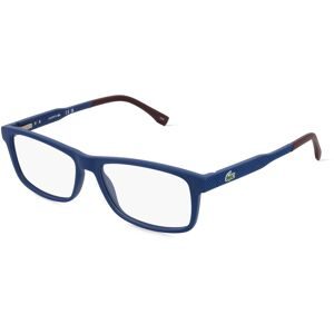 Marchon Germany GmbH Lacoste L2876 Unisex-Brille inkl. Gläser Vollrand Quadratisch Propionat-Gestell 55/15/145, Blau