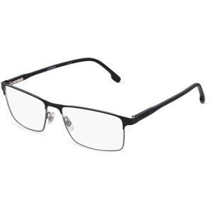 Safilo SpA Carrera 226 Herren-Brille inkl. Gläser Vollrand Quadratisch Metall-Gestell 58/17/145, Schwarz
