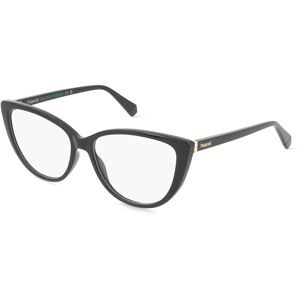 Safilo GmbH Polaroid PLD D543 Damen-Brille inkl. Gläser Vollrand Cat Eye Kunststoff-Gestell 56/15/145, Schwarz