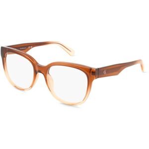 Marchon Germany GmbH Calvin Klein CKJ25632 Damen-Brille inkl. Gläser Vollrand Butterfly Kunststoff-Gestell 52/18/145, Braun