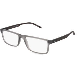 Luxottica Fashion Brillen Vertriebs GmbH Armani Exchange AX3060 Herren-Brille inkl. Gläser Vollrand Quadratisch Acetat-Gestell 54/17/145, Grau