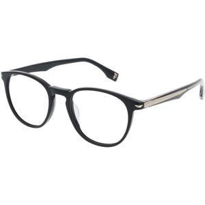DE RIGO Vision D.A.CH. GmbH Police VPLG72E Herren-Brille inkl. Gläser Vollrand Rund Kunststoff-Gestell 50/19/145, Schwarz