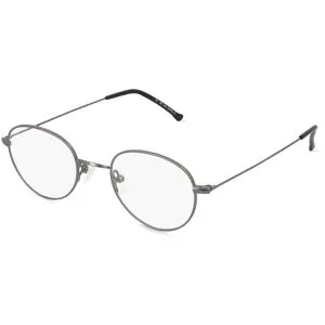 Wenzhou Bada Optical Co. , LTD Fielmann BD 352 PANTO CL JONA Unisex-Brille inkl. Gläser Vollrand Panto Edelstahl-Gestell 44/20/145, Grau